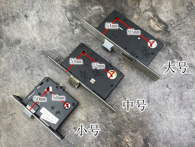 木门室内房门锁把手5050双舌锁体固力卧室门锁