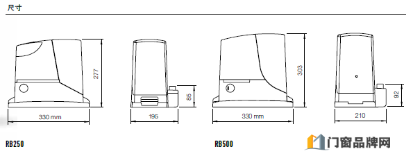 耐维思门窗电机-平移门电机-250-500公斤门体（速度可达44cm/s*）